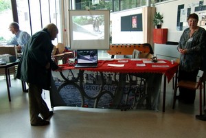 Stand tijdens Week van de Geschiedenis