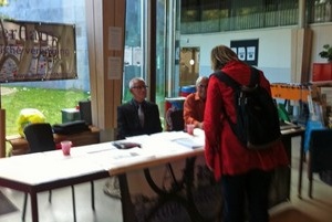 Stand tijdens Week van de Geschiedenis