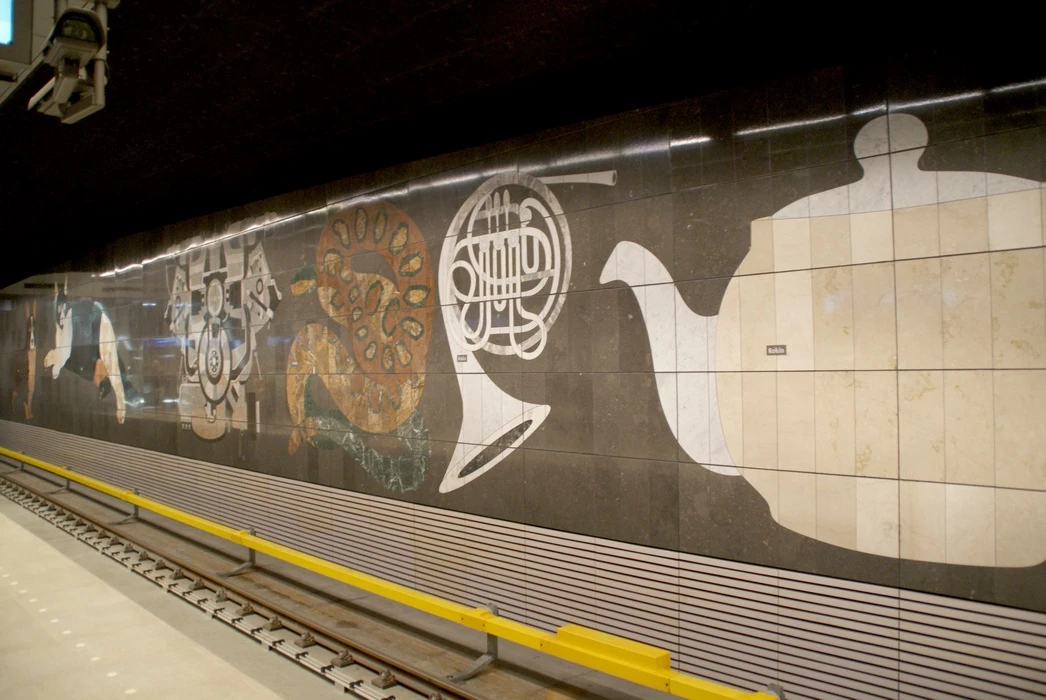 kunstwerk metrostation rokin