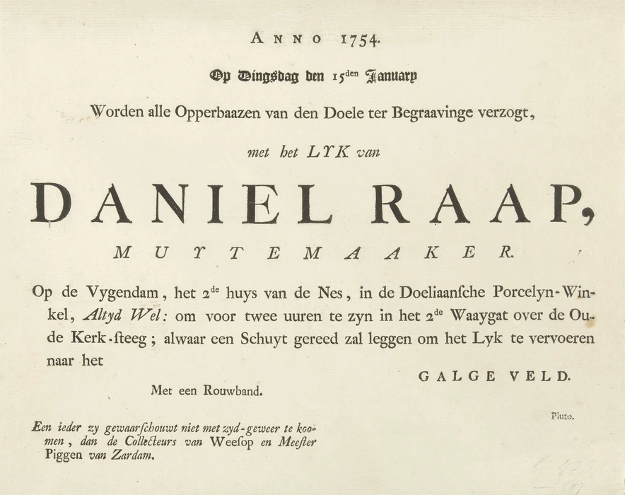 begrafenisbrief daniel raap