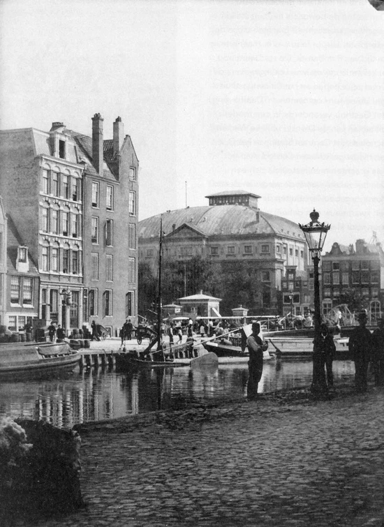 achtergracht naar amstel 1890