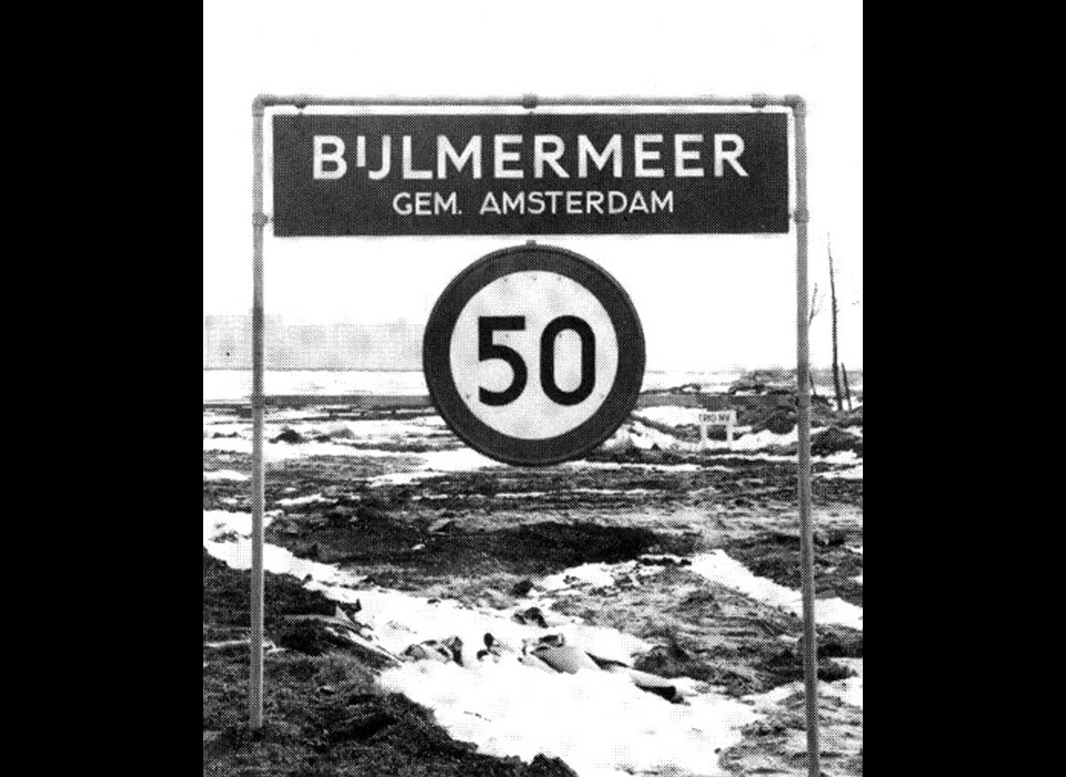 plaatsnaambord Bijlmermeer (1970)