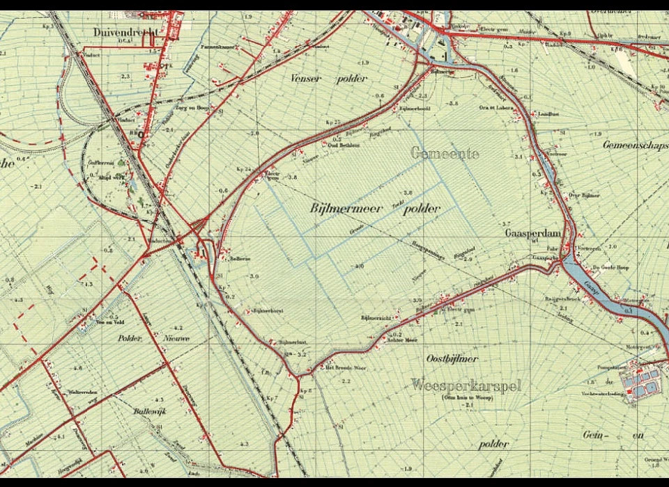 plattegrond Bijlmermeer (1950)