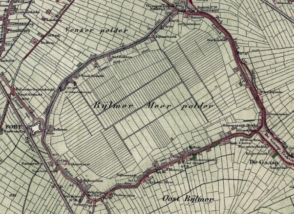 plattegrond Bijlmermeer (1850)