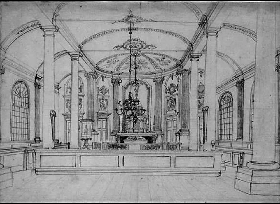 Kerkepad 76 De Liefde (St.Nicolaas buiten de Veste) interieur (1845 G.Lamberts)