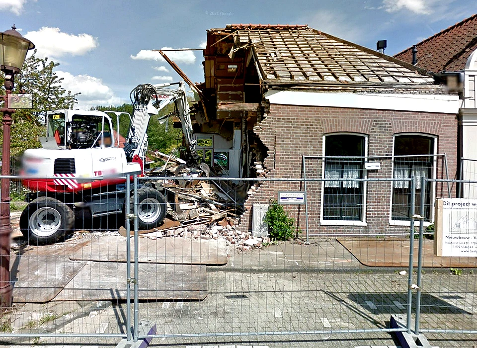 Buiksloterdijk 254 de verbouwing begint met afbraak (2015)