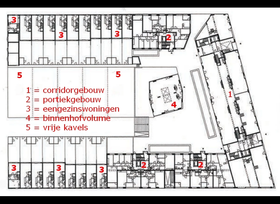Cornelis Zillesenlaan 3-19 gebouw Multifunk plattegrond tweede verdieping, architect ANA Architecten 
