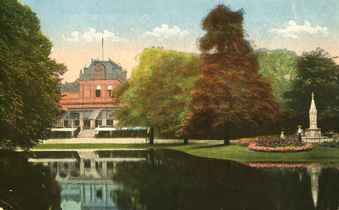 Vondelfontein ,Vondelpark 1873 gesloopt 1949 bekend als Van Eeghenfontein