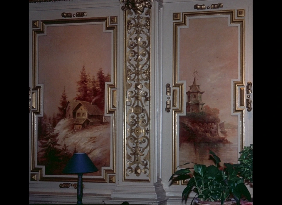 Dam 9 originele muurschildering in de voormalige Witte Zaal nu Refletzaal (1996)