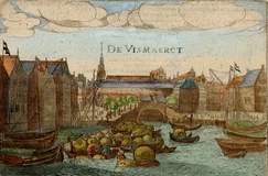 Dam, 1616, vismarkt