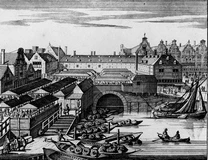 Dam, 1710, vismarkt