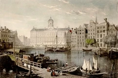 Dam, 1831, vismarkt