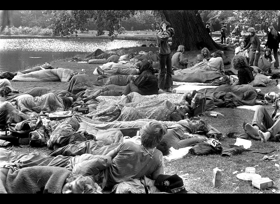 Vondelpark, slapende voormalige Damslapers (1970)