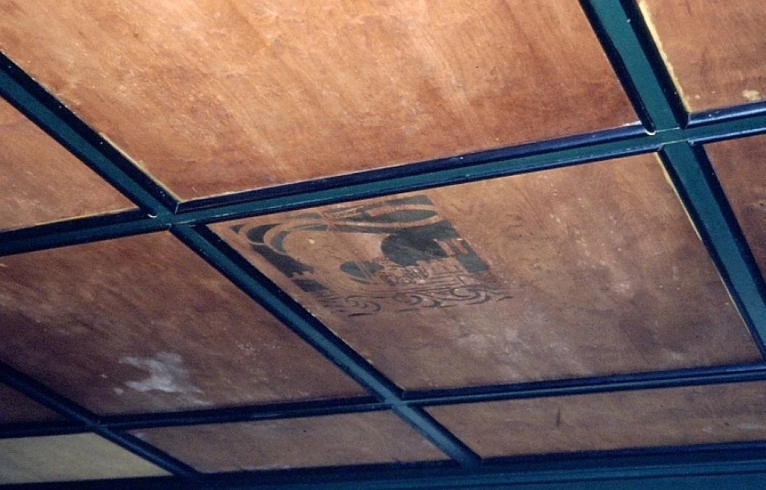 Eerste Hugo de Grootstraat 13 Weduwenhof bestuurskamer plafond