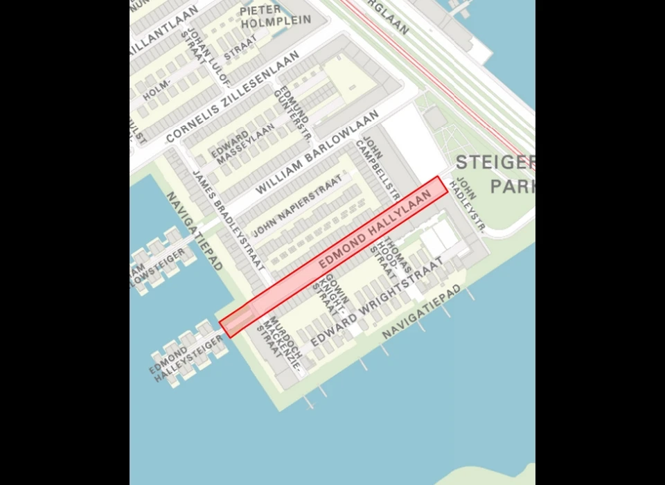 Edmond Halleylaan op de plattegrond