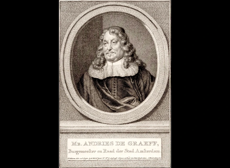 Herengracht 446 Andries de Graeff (1611-1678) eerste bewoner (Jacob Houbraken (1698-1780)