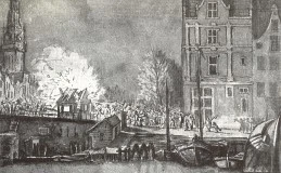 Damrak, 1813,  Nieuwe Brug