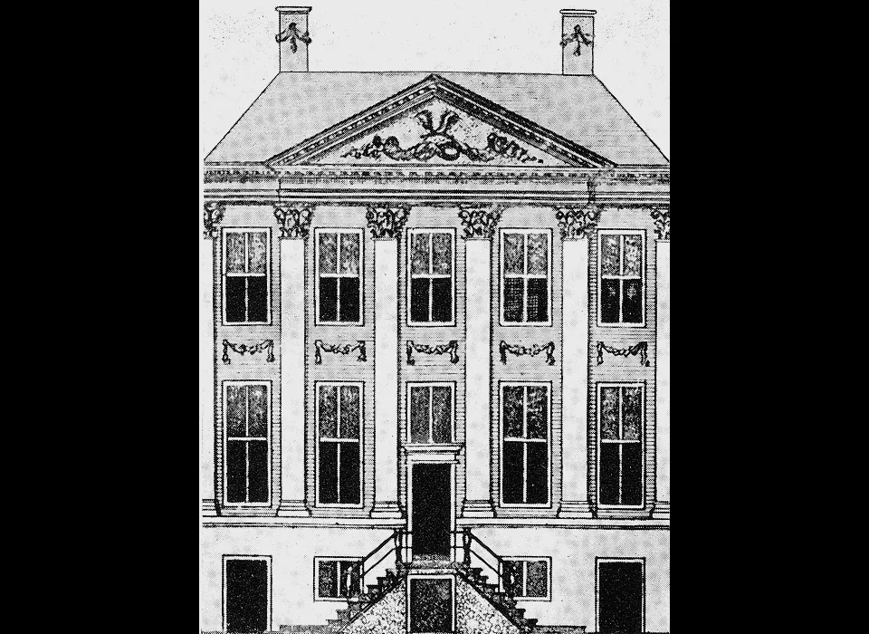 Herengracht 476 timpaangevel, van 1670 woonhuis van dr.François de Vicq (1670)
