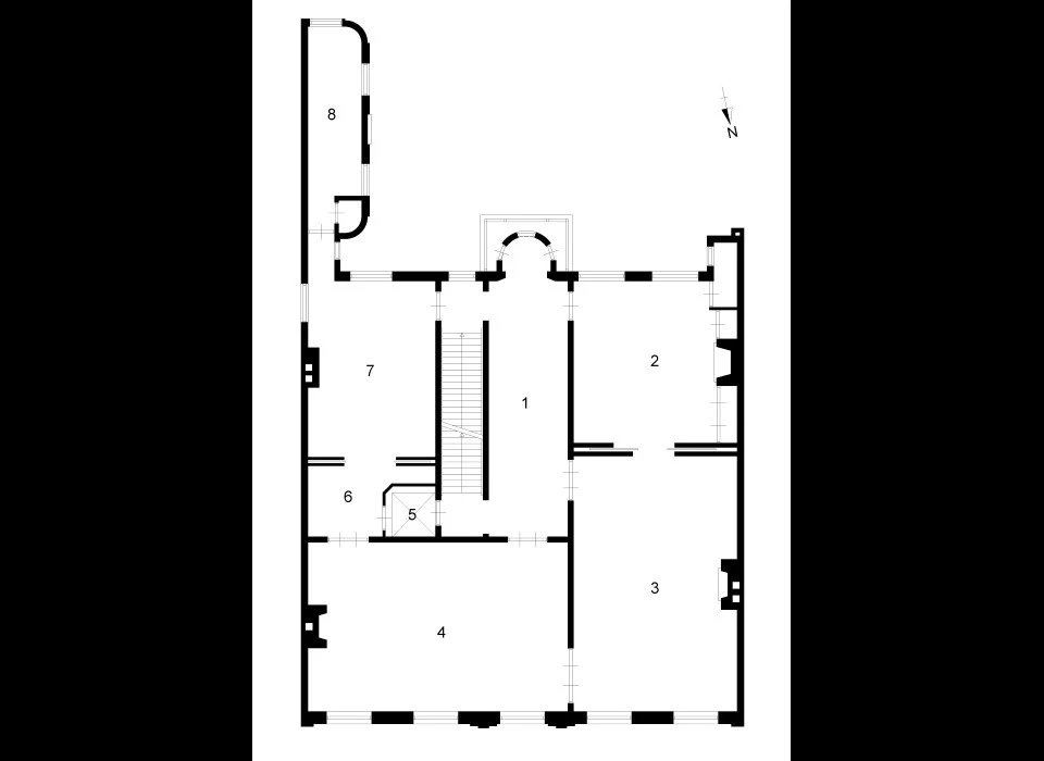 Herengracht 500 verdieping plattegrond