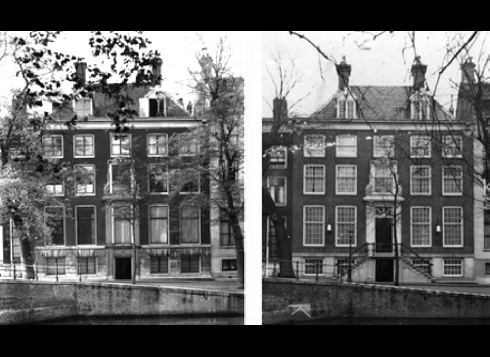 Herengracht 556 voor en na de restauratie door architect A.A.Kok