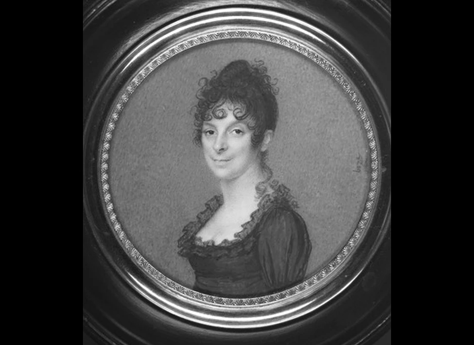 Carolina Johanna Cornelia Falck ca.1812 (schilderij Joseph Boze) echtgenote van Pieter Walland en bewoonster Herengracht 619 