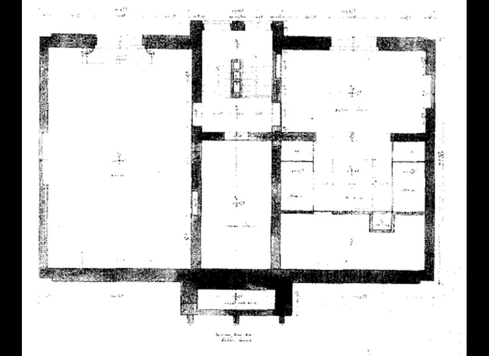 Herengracht 619 ontwerp souterrain (Adriaen Dortsman 1667)