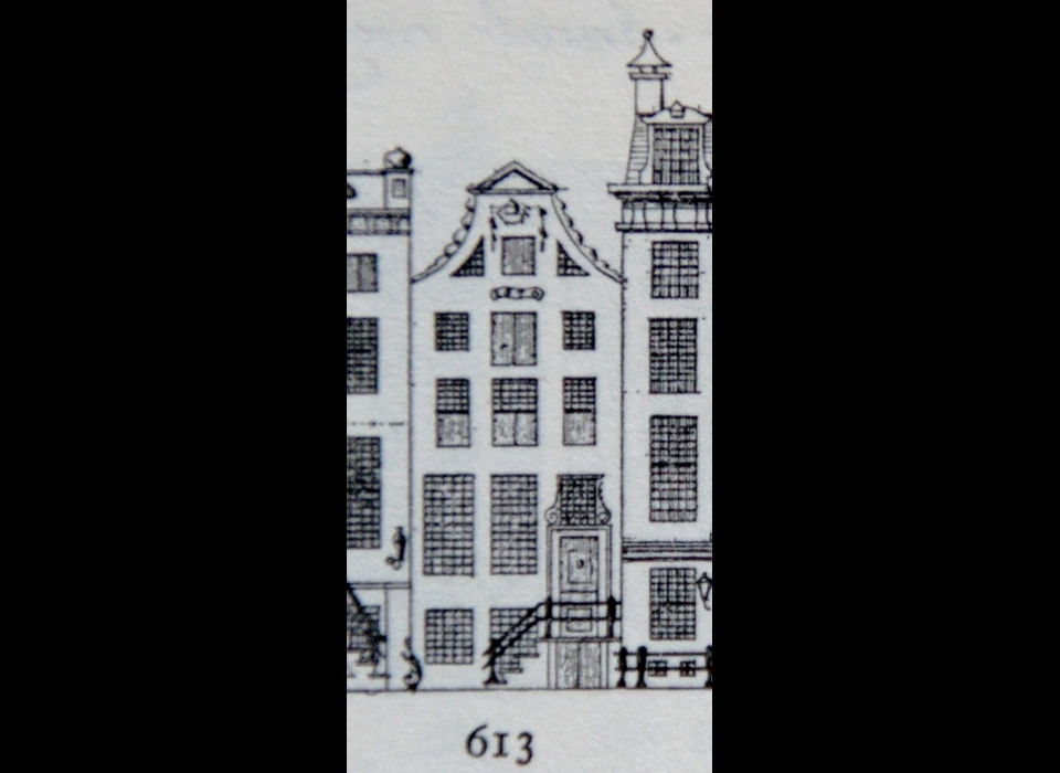 Herengracht 613 Caspar Philips grachtenboek (1768)