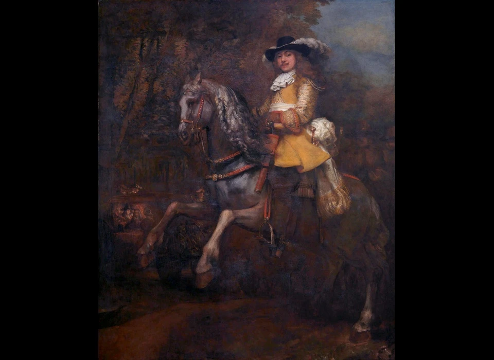 Herengracht 64 Frederik Rihel te paard (Rembrandt 1663)