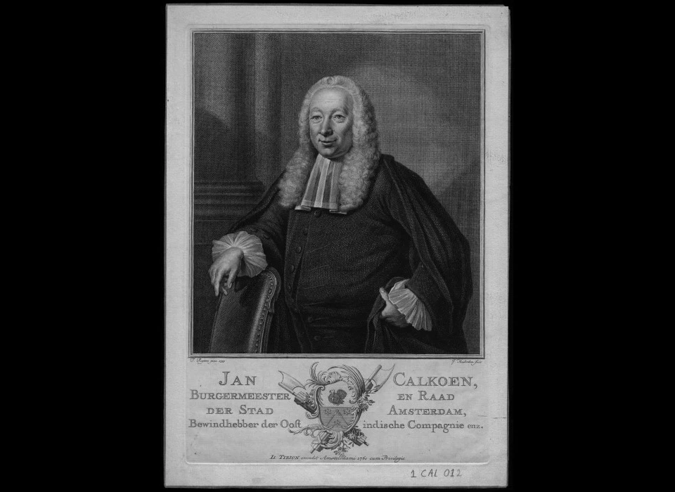 Jan Calkoen (1694-1768) is 7 maal burgemeester van Amsterdam (1760)