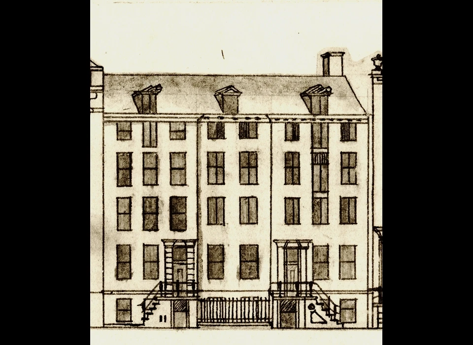 Herengracht 483-485 (Grachtenboek, Caspar Philips Jacobszoon 1767)