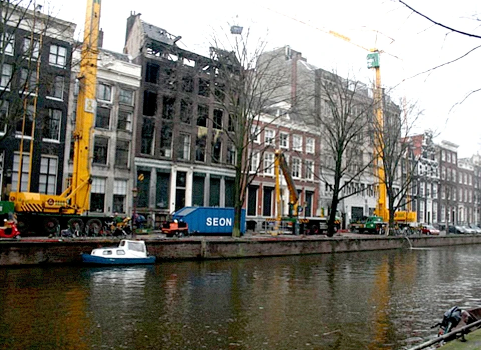 Herengracht 132 demontage van het pand (2008)