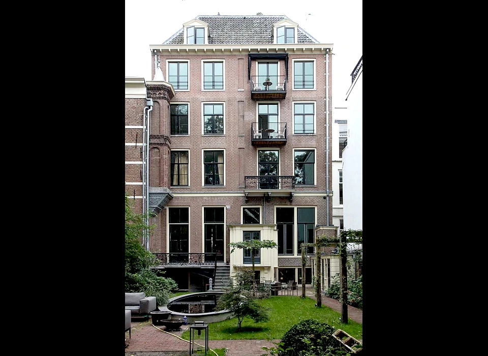 Herengracht 132 gevel achterzijde met Arkeluitbouw (2016)