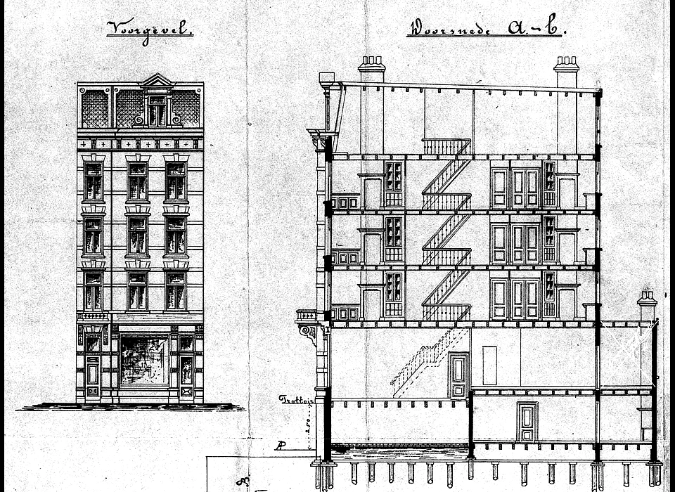 Houtmankade 18 bouwontwerp van architect J.Fransen (1895)