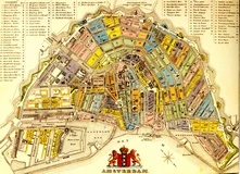 Amsterdam, 1855, plattegrond