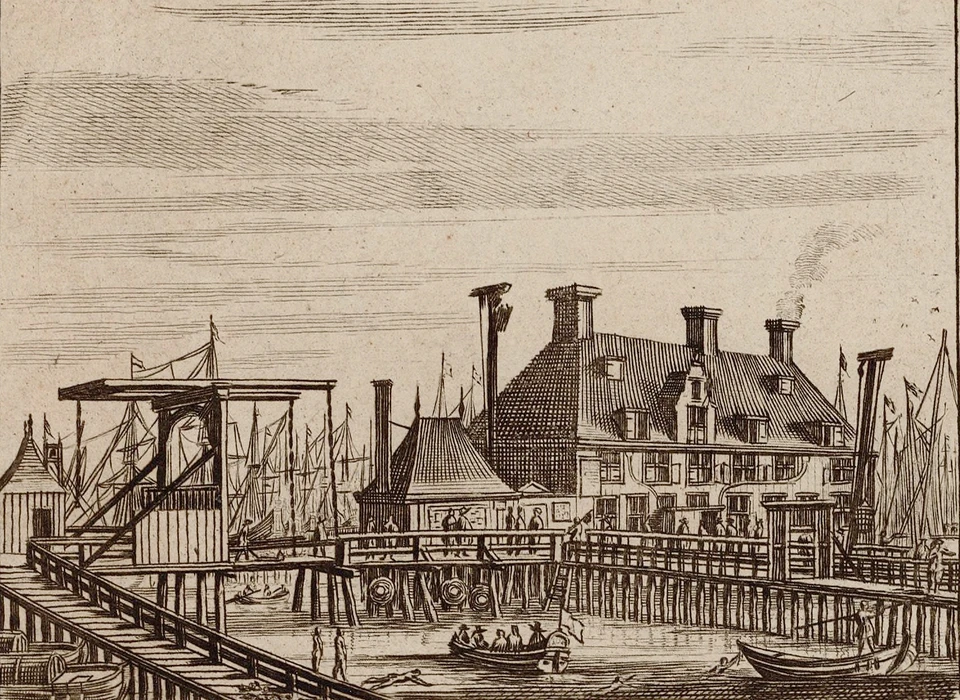 IJ Oude Stadsherberg op plaats van Roode Blockhuys (ca.1650)