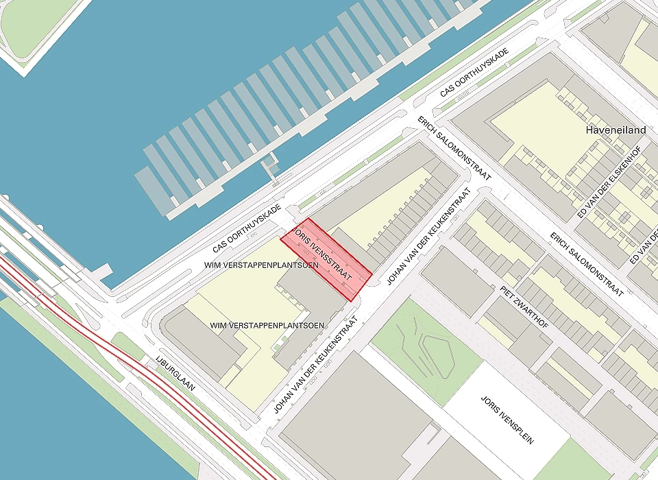 Joris Ivensstraat op de plattegrond