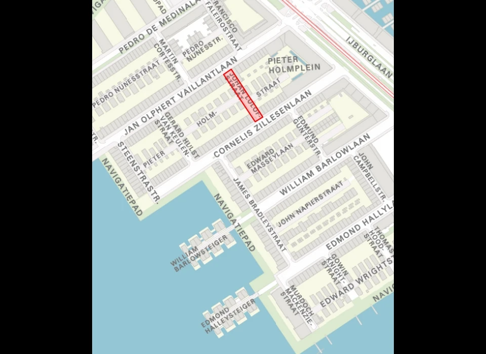 Johan Lulofsstraat op de plattegrond