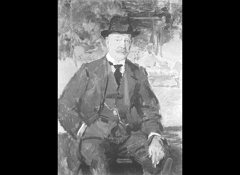 Kalverstraat 39 portret Jacobus Slagmulder door Isaac Israels (1917)