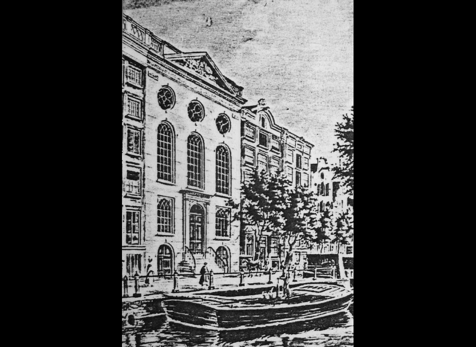 Nieuwezijds Voorburgwal 253 sloop Franse kerk (1820)
