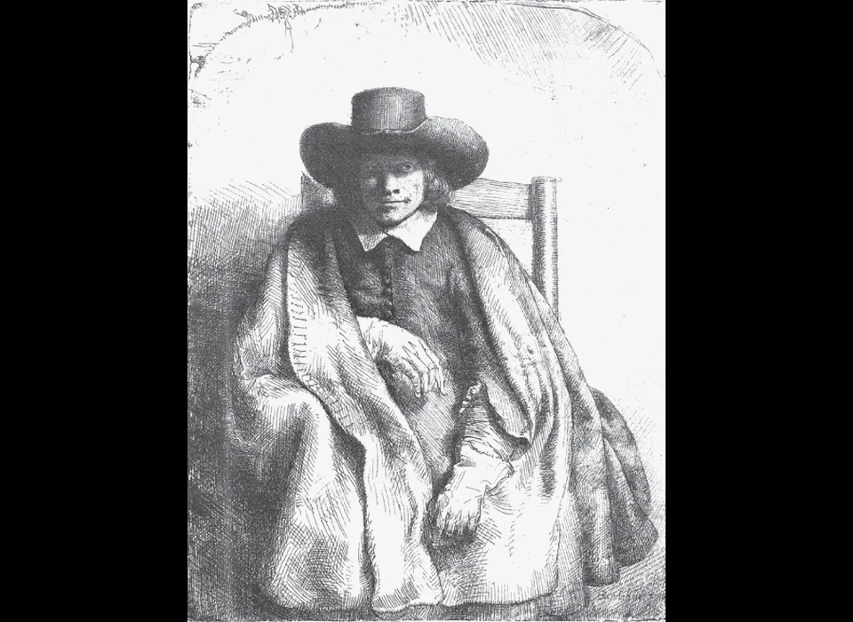 Kalverstraat 10 portret Clement de Jonghe door Rembrandt (1651)