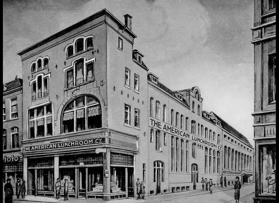 Kalverstraat 16-18 geveltekening (circa.1923)