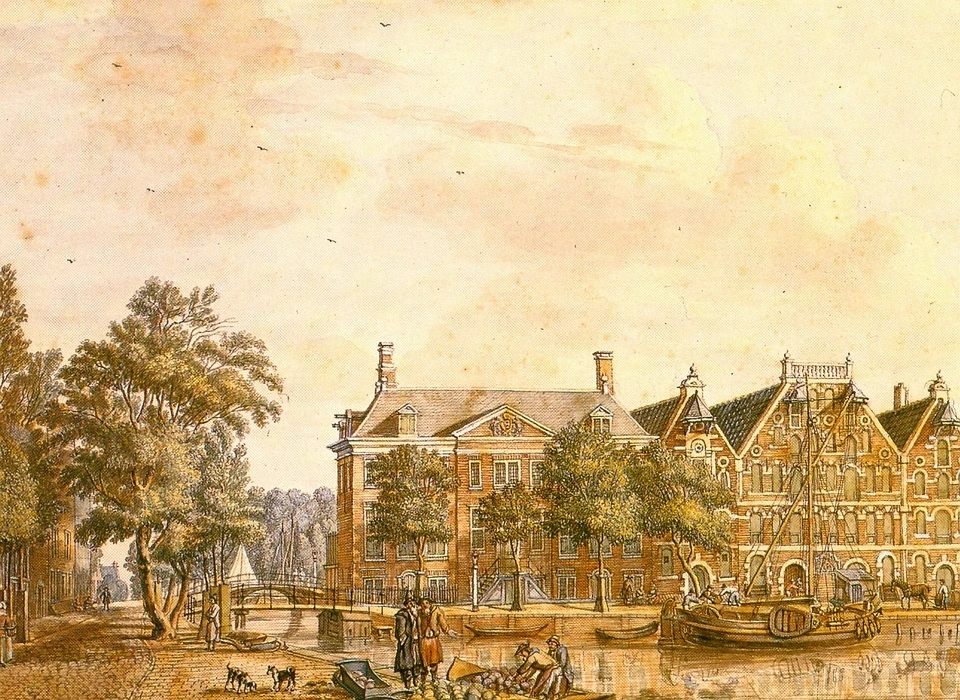 Waterlooplein het Oudezijds Huiszittenhuis nu Academie van Bouwkunde (1759)