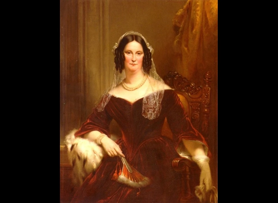 Dieuwke Fontein (J.A.Kruseman 1844) de tweede vrouw van Adriaan van der Hoop