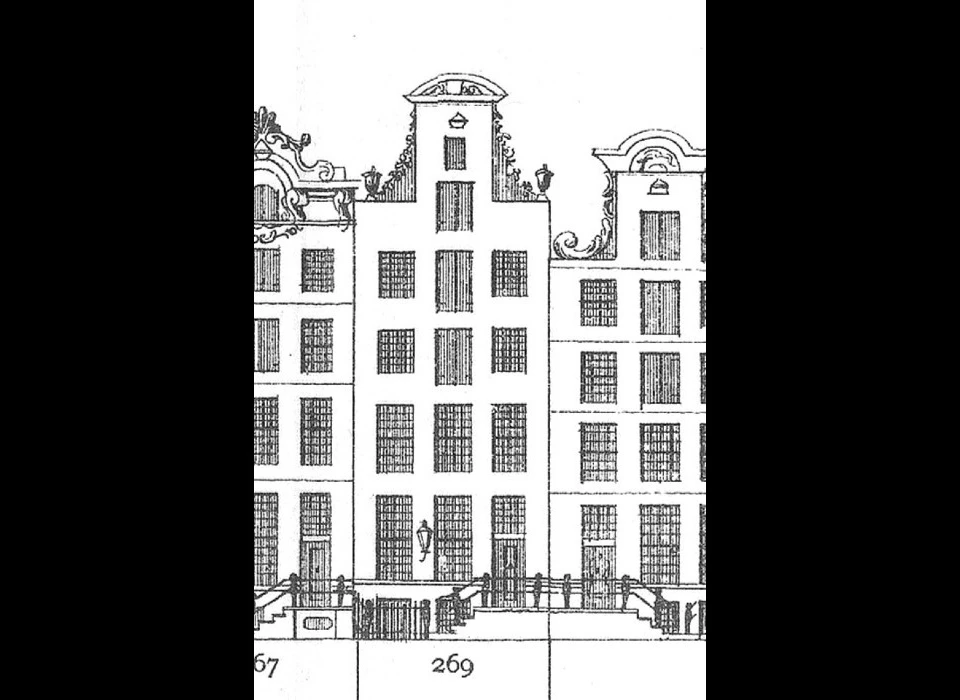 Keizersgracht 269 Caspar Philips Grachtenboek halsgevel