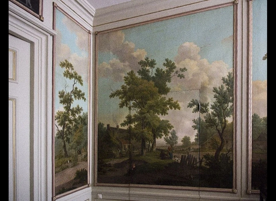 Keizersgracht 269 Huis De Visscher behangselschilderingen voorkamer