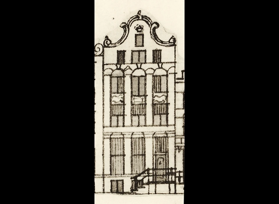 Keizersgracht 208 (Grachtenboek Caspar Philips Jacobszoon, 1769)