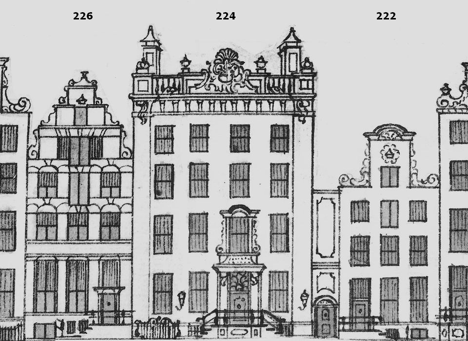 Keizersgracht 222-226 (1770, Caspar philips)