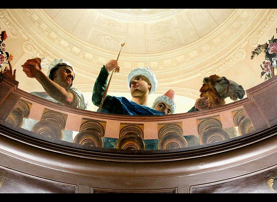 Keizersgracht 101 plafondschildering zaal detail (2014)