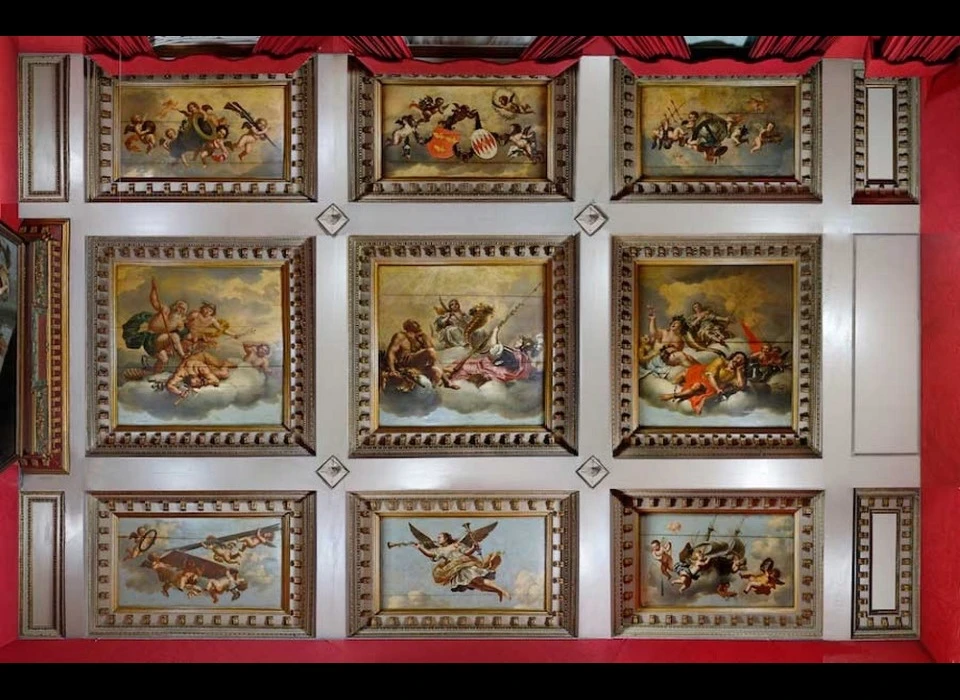 Trippenhuis Cassetteplafond door Nicolaes De Helt Stockade (1614-1669)