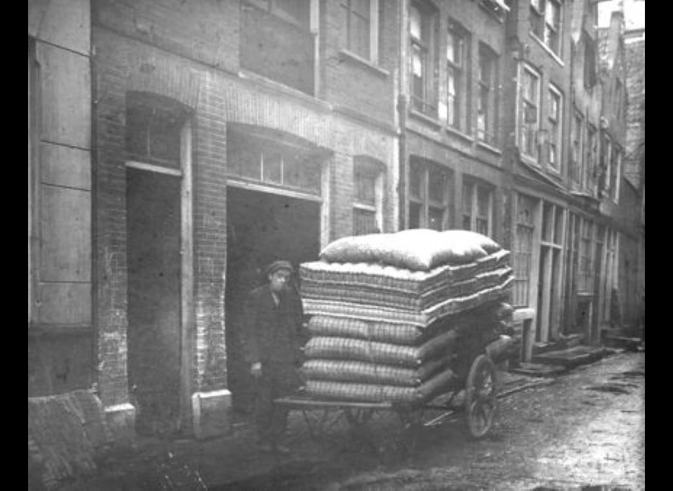 Ridderstraat 100 1920 matraskar matrassenfabriek de Ooievaar vh Prinsengracht 345